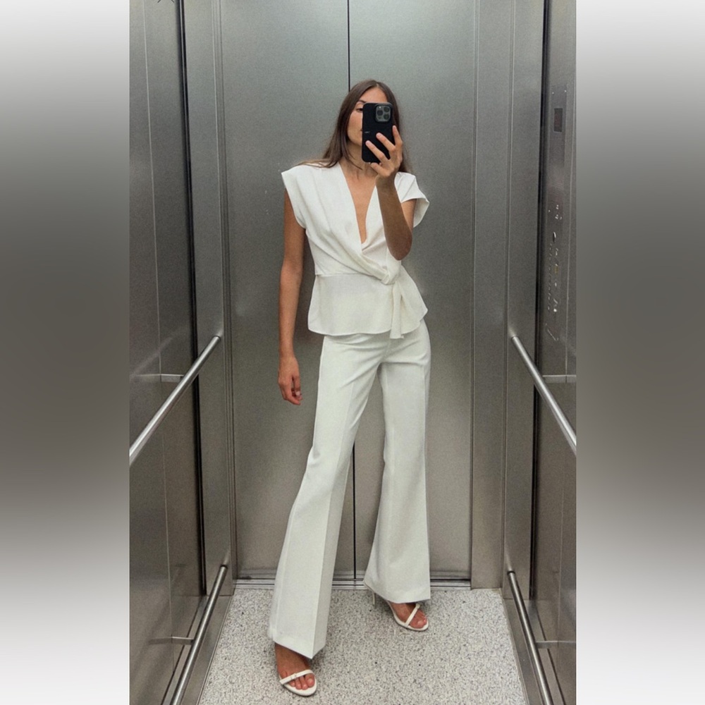 Knotted Crepe Top